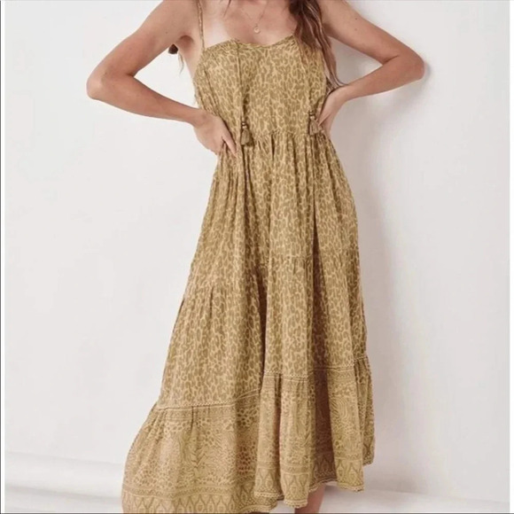 NWT Spell & The Gypsy Collective Wild Things Leopard Maxi Dress Size S - Picture 8 of 9